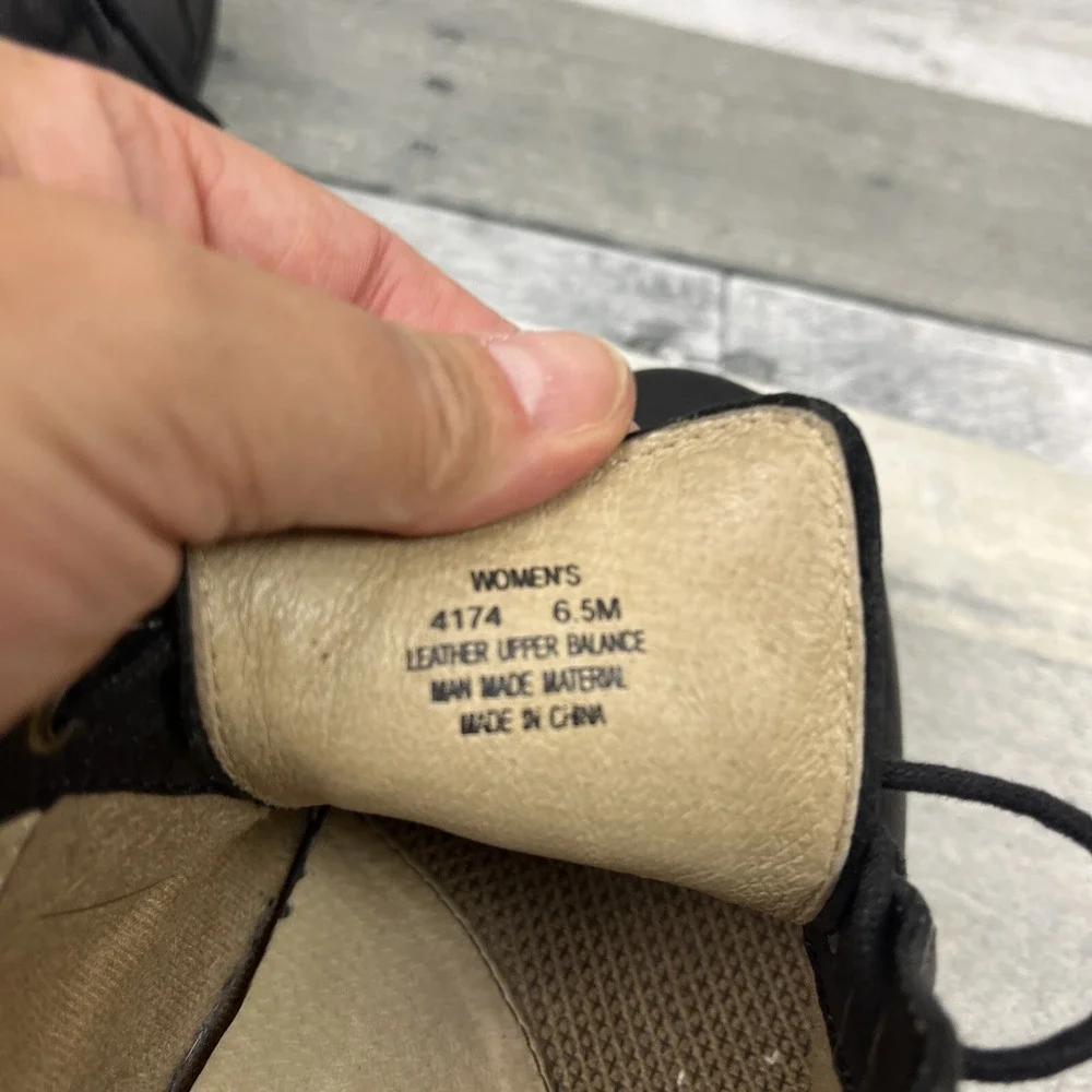 Red Wing Black Shoes 6.5 Steel Toe 4174